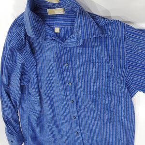 Michael Michael Kors blue striped shirt